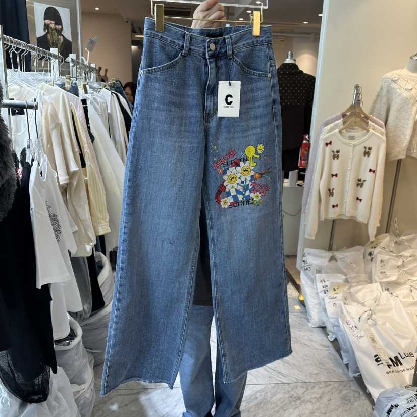 CHEAP-CHIC東大門直郵㊣女士新品熱賣人氣推薦職業牛仔褲春款CHEAP-CHIC/CHARLES THE SECOND牛仔褲