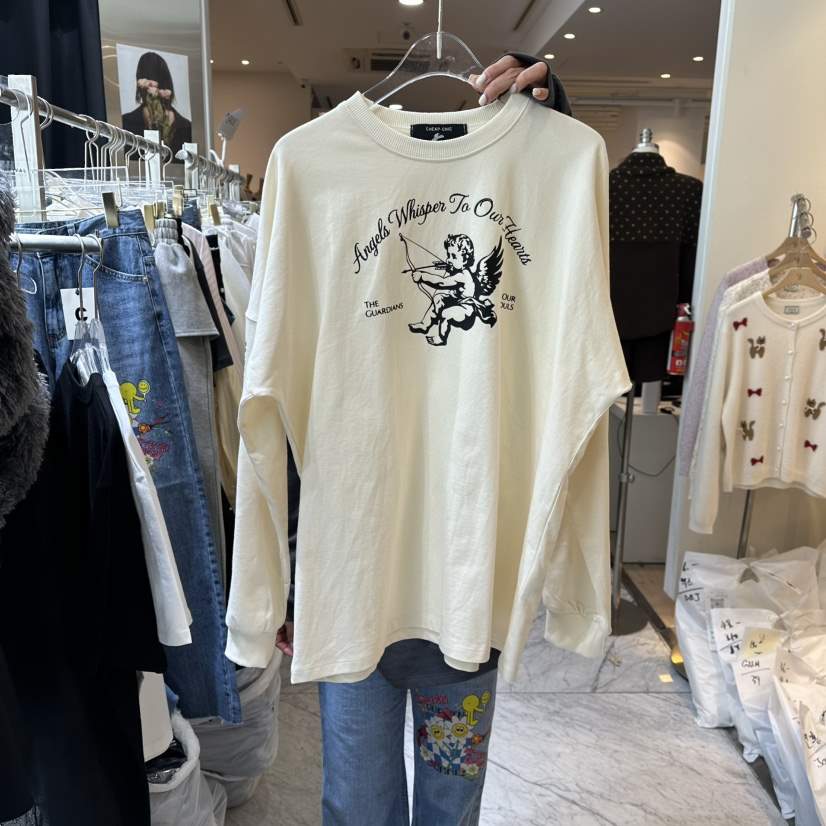 CHEAP-CHIC㊣東大門代購女裝新款真品職業推薦長袖T恤春款CHEAP-CHIC/CHARLES THE SECOND長袖T恤