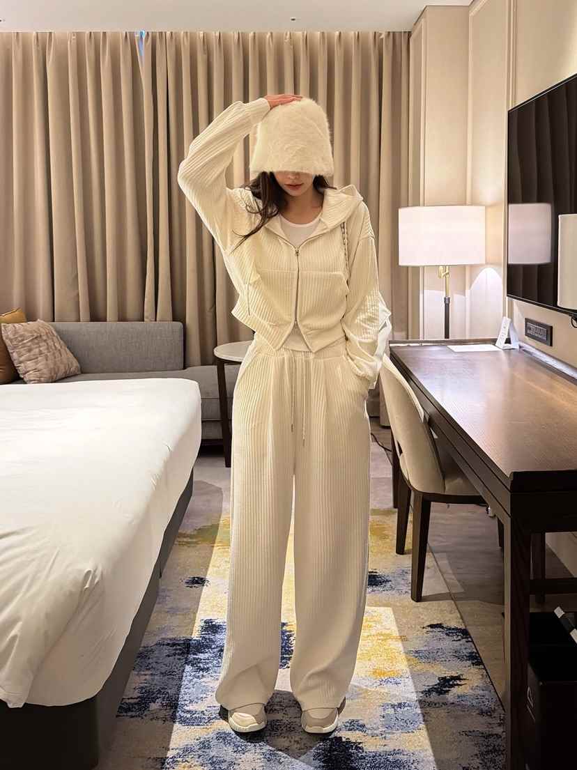 CLOTH㊣東大門代購女裝新款休閑人氣時尚推薦真品套裝拉鏈套裝CLOTH套裝