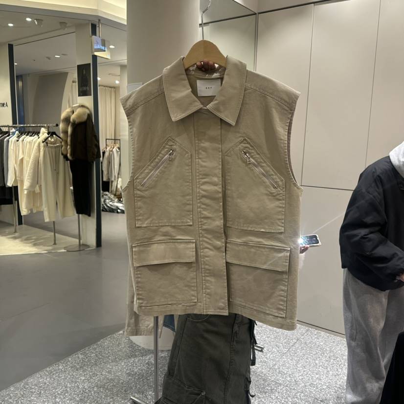 SOF韓國直郵㊣女裝新款人氣職業推薦真品時尚馬甲拉鏈春款棉質SOF馬甲