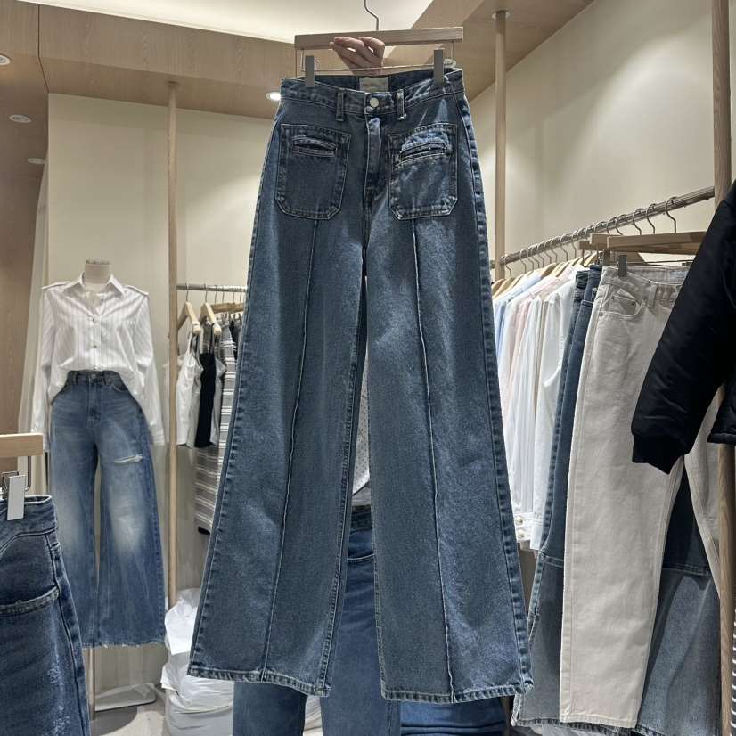 VINTAGE VIBE韓國直郵女士新品休閑時尚推薦人氣牛仔褲春款VINTAGE VIBE牛仔褲