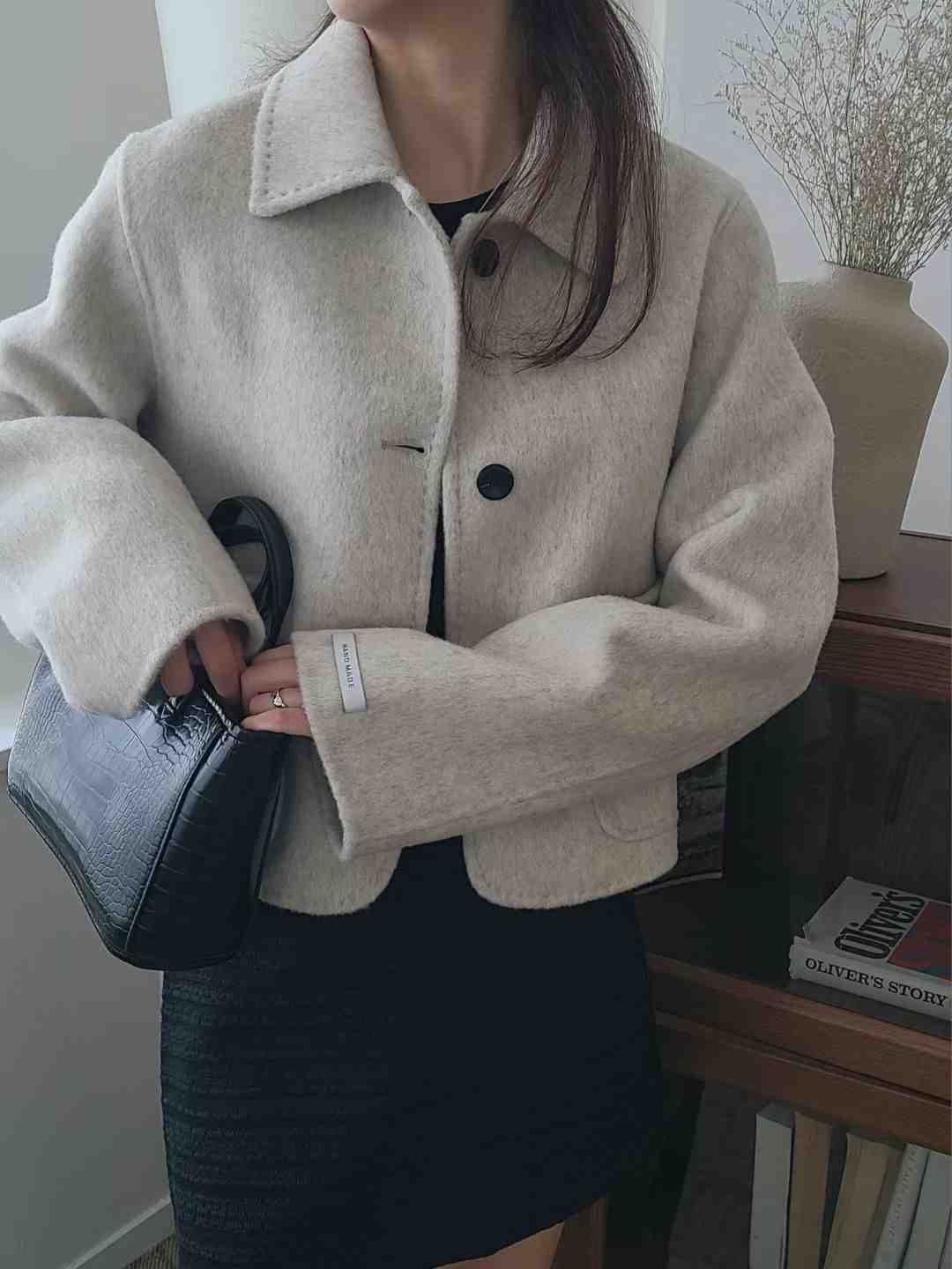 BRING韓國直郵女士新品推薦人氣休閑25秋冬時尚熱賣短款大衣BRING短款大衣