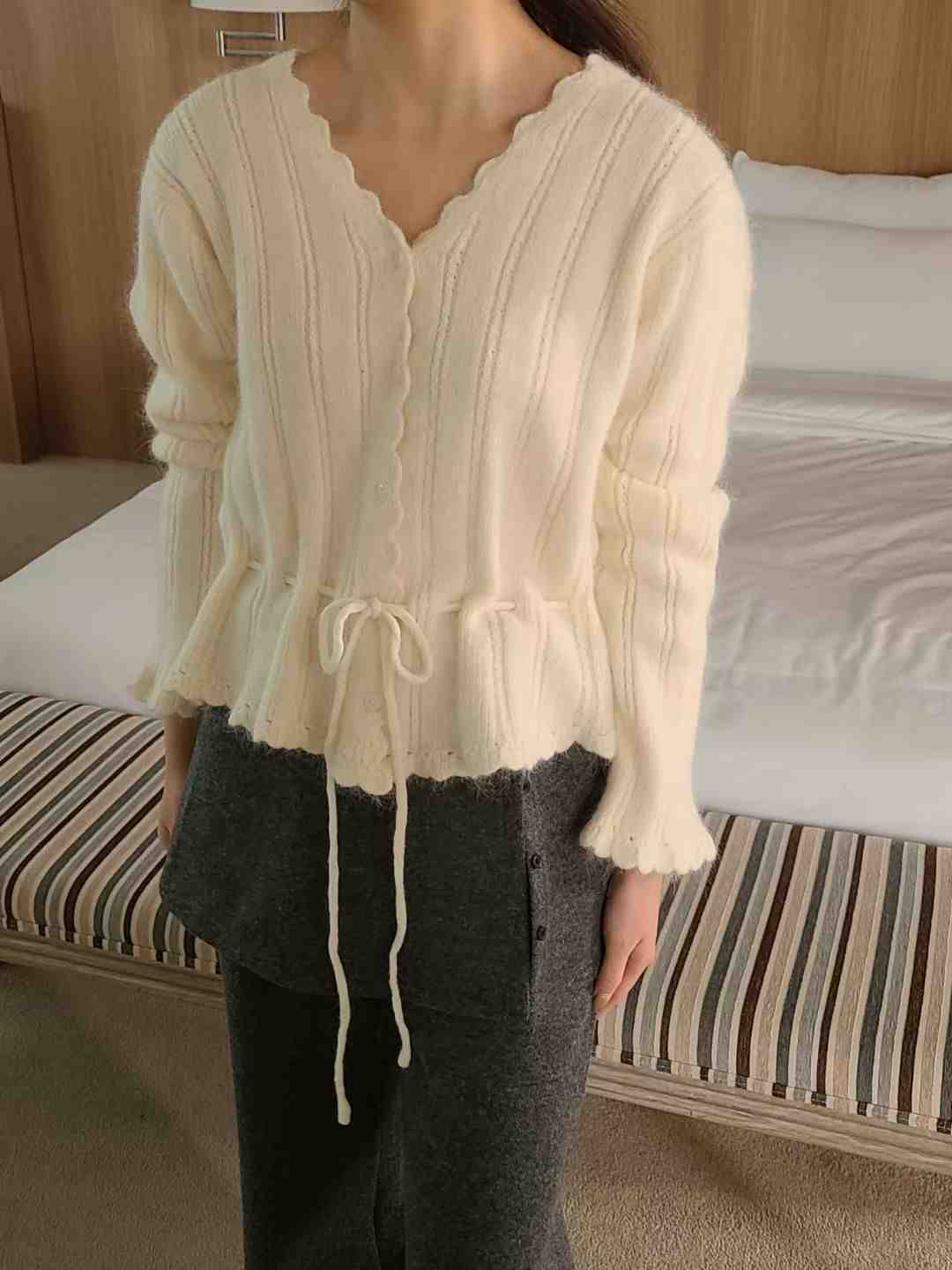 BRING東大門實拍女士新品推薦時尚25秋冬熱賣人氣休閑針織衫BRING針織衫