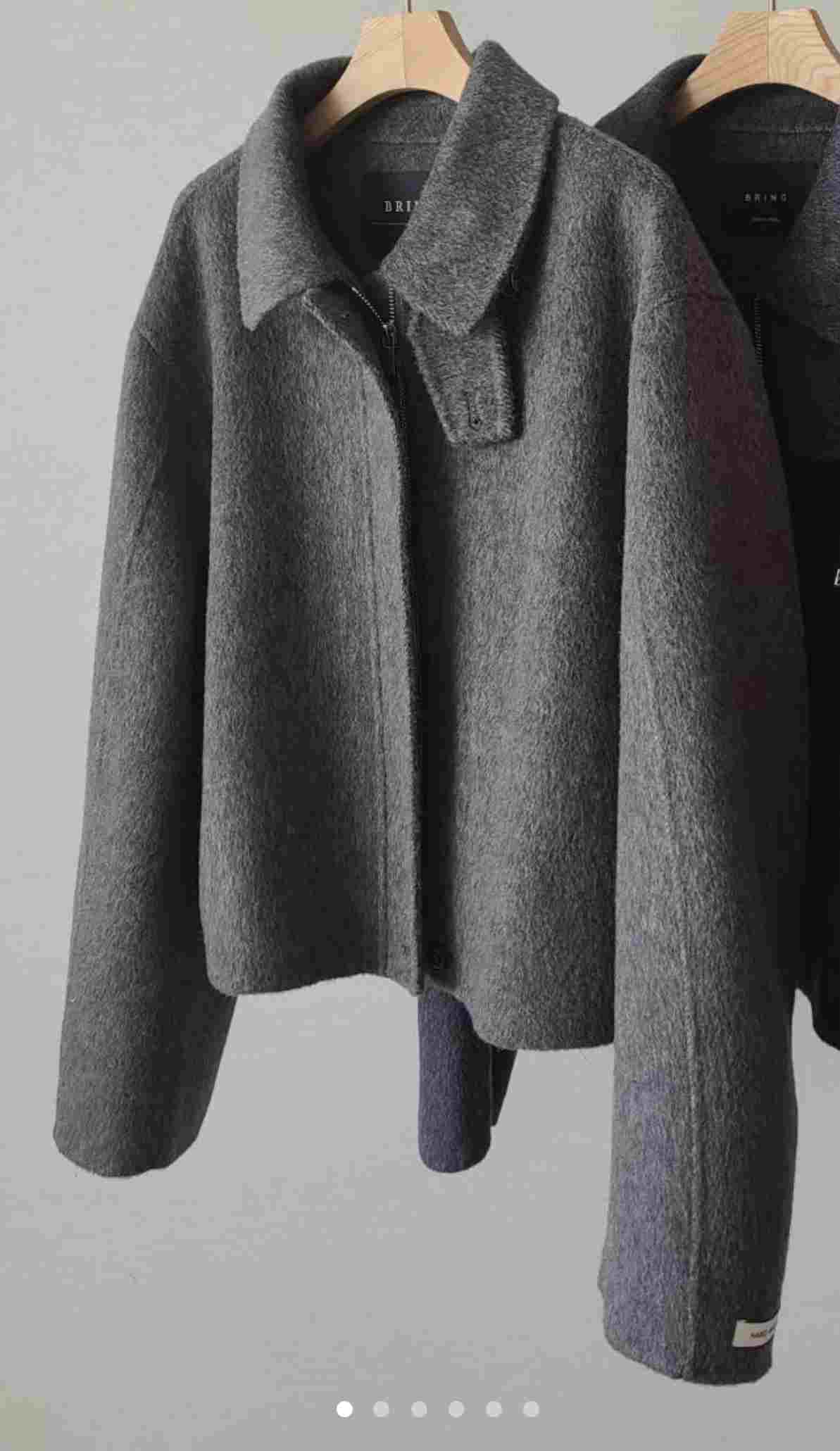 BRING韓國直郵女裝新品熱賣職業時尚人氣推薦25秋冬短款大衣BRING短款大衣