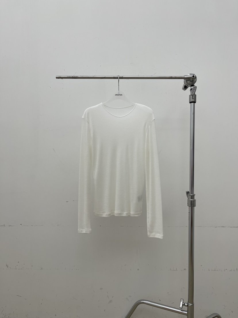 ATMOSPHERE韓國代購㊣女士新款熱賣推薦時尚長袖T恤羊毛透明ATMOSPHERE/BLING長袖T恤