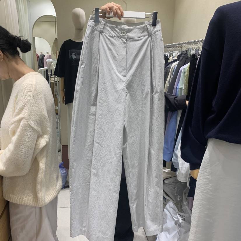 BROCCOLISALAD韓國代購㊣女裝新品熱賣26春夏推薦時尚休閑褲BROCCOLISALAD休閑褲