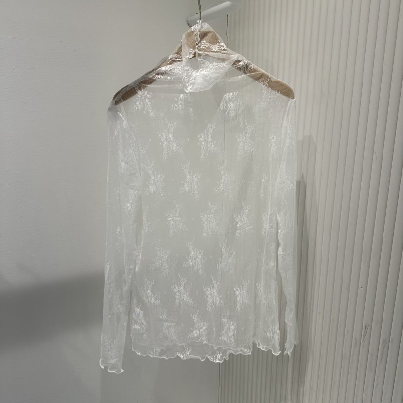 COCO HOLIC㊣東大門代購女士新品熱賣休閑襯衫蕾絲衫花朵蕾絲COCO HOLIC襯衫/蕾絲衫