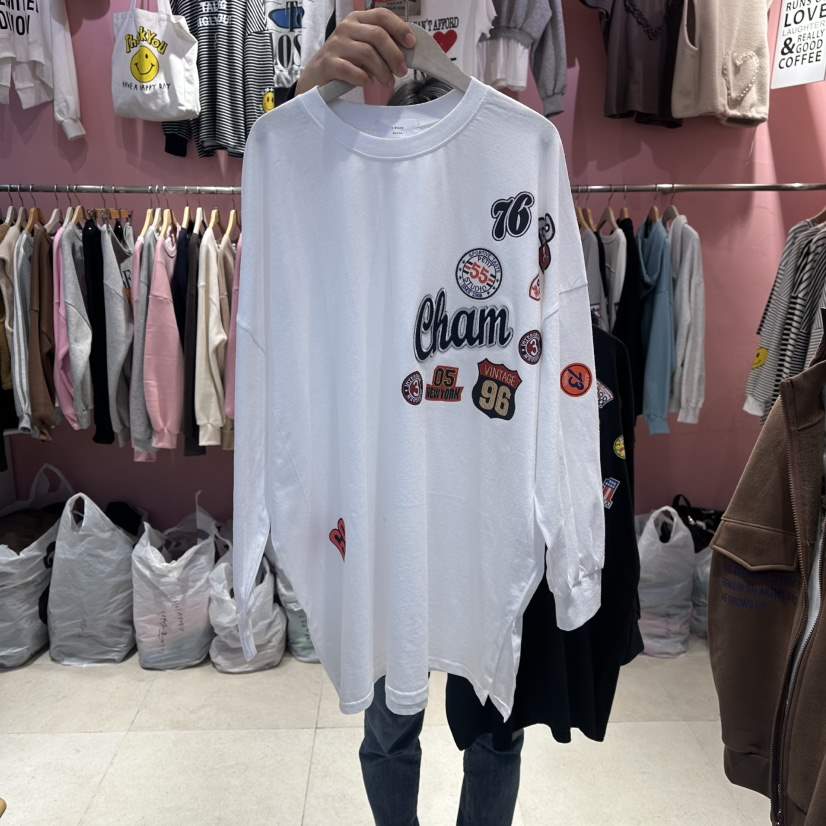 K STORY韓國代購㊣女裝新品休閑26春夏職業人氣長袖T恤春款K STORY長袖T恤