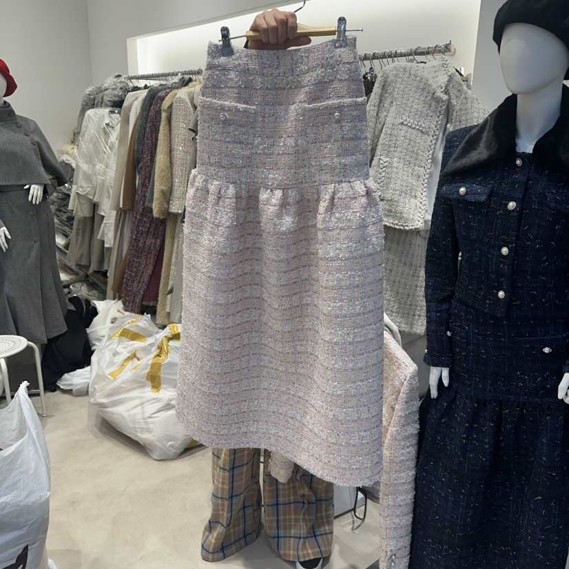 SENSIBLE-S韓國代購㊣女裝新品職業休閑推薦26春夏長裙褶皺SENSIBLE長裙