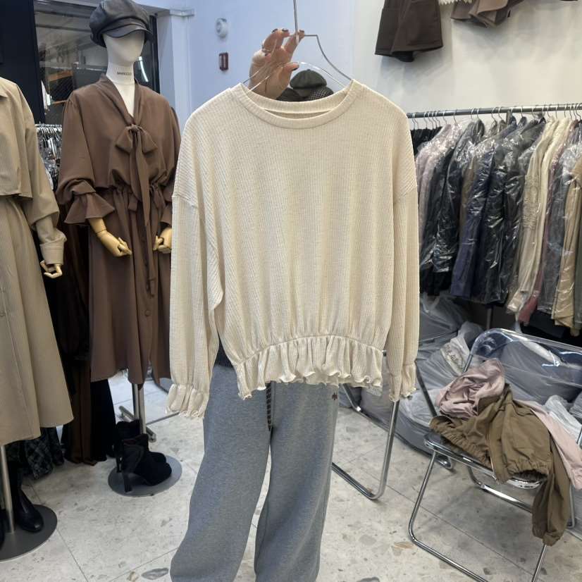 MARIGOLD㊣東大門代購女裝新品人氣時尚休閑推薦真品長袖T恤MARIGOLD長袖T恤