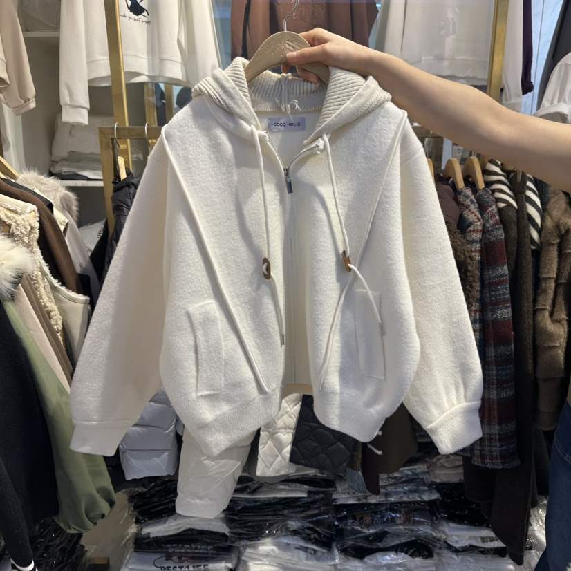 COCO HOLIC東大門直郵㊣女裝新款時尚休閑職業夾克連帽拉鏈衫COCO HOLIC夾克