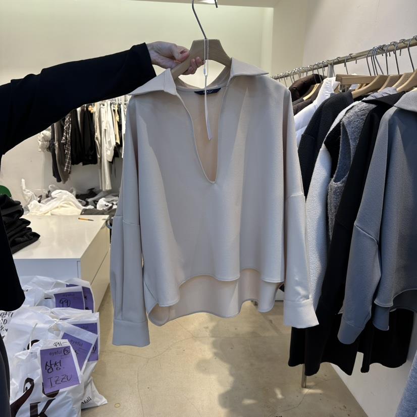 EYEFUL-Q韓國代購㊣女士新款時尚真品推薦職業長袖T恤春款eyeful長袖T恤