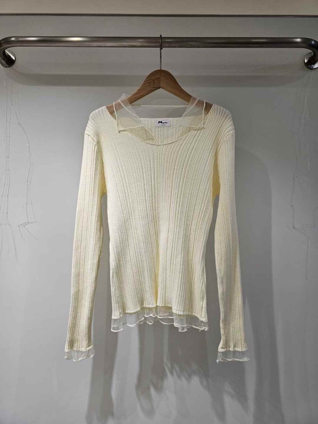 MYME(無品牌標）㊣東大門代購女裝新款休閑人氣針織衫假兩件MYME(無品牌標）針織衫