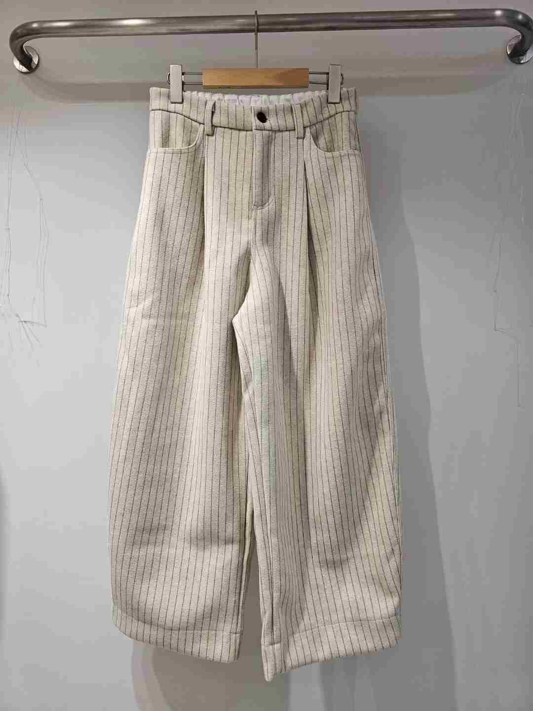 MYME(無品牌標）韓國代購㊣女士新款熱賣休閑真品休閑褲條紋MYME(無品牌標）休閑褲