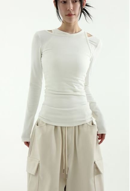 ShopBaguette㊣東大門實拍女裝新款真品人氣休閑熱賣長袖T恤ShopBaguette長袖T恤