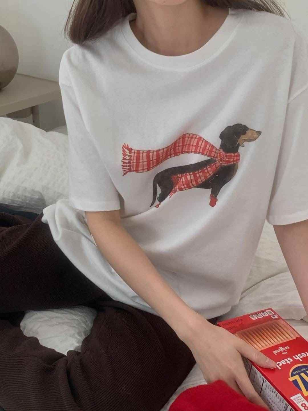 LIBRE韓國直郵女士新品職業人氣25秋冬休閑時尚熱賣推薦T恤HAY KNOCKT恤