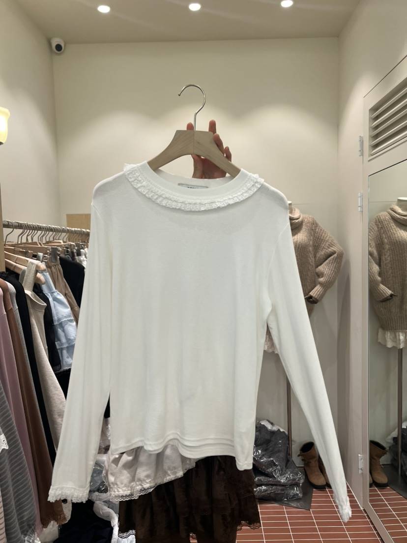 BE&amp;BE㊣東大門實拍女士新品休閑26春夏職業人氣長袖T恤BE&be長袖T恤