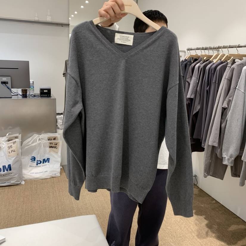 SELF SERVICE韓國直郵㊣女裝新款推薦職業休閑針織衫V領棉質SELF SERVICE針織衫