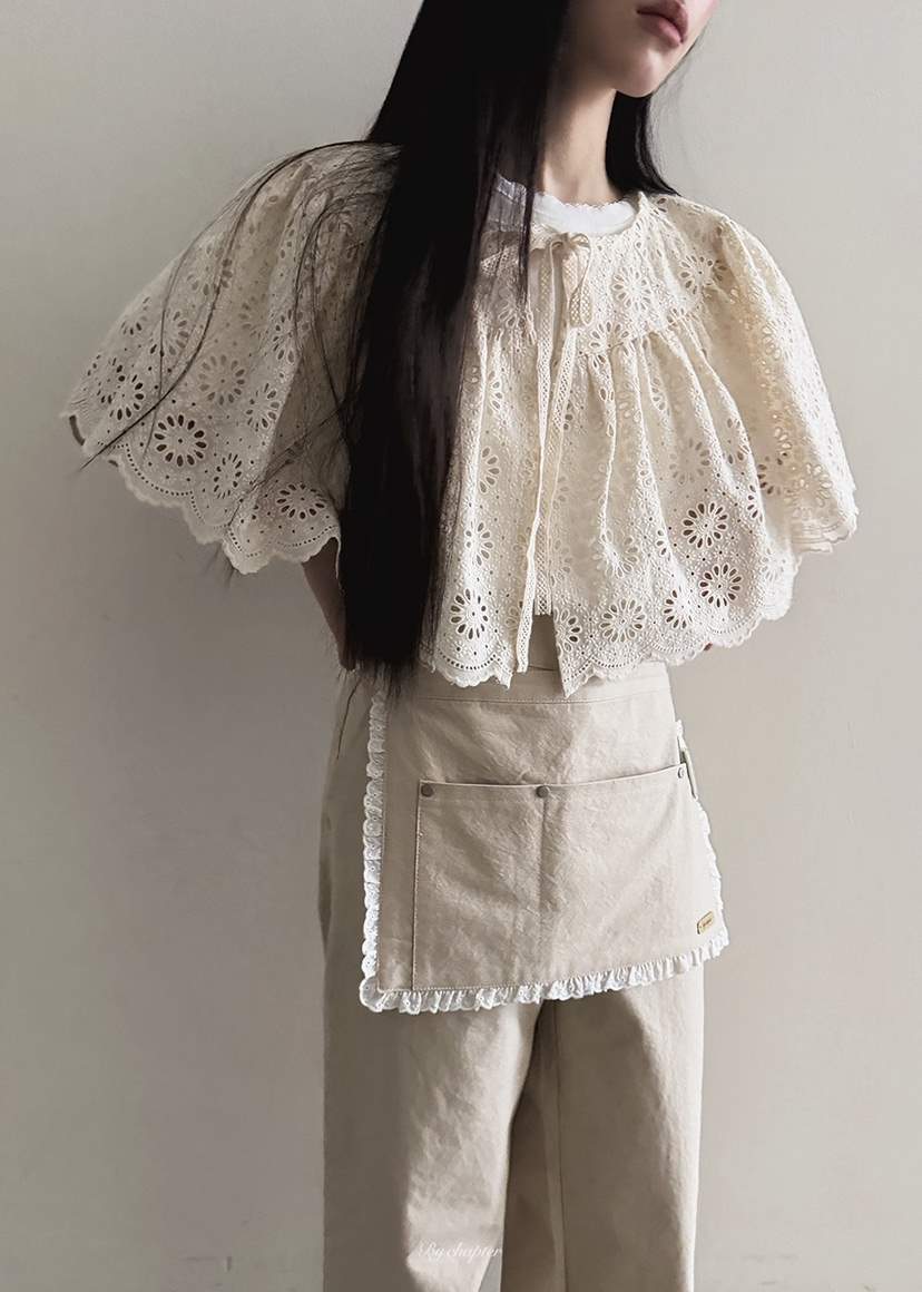 BY CHAPTER東大門直郵㊣女裝新品熱賣圍巾披肩不含內搭披肩春款蕾絲BY Chapter圍巾/披肩