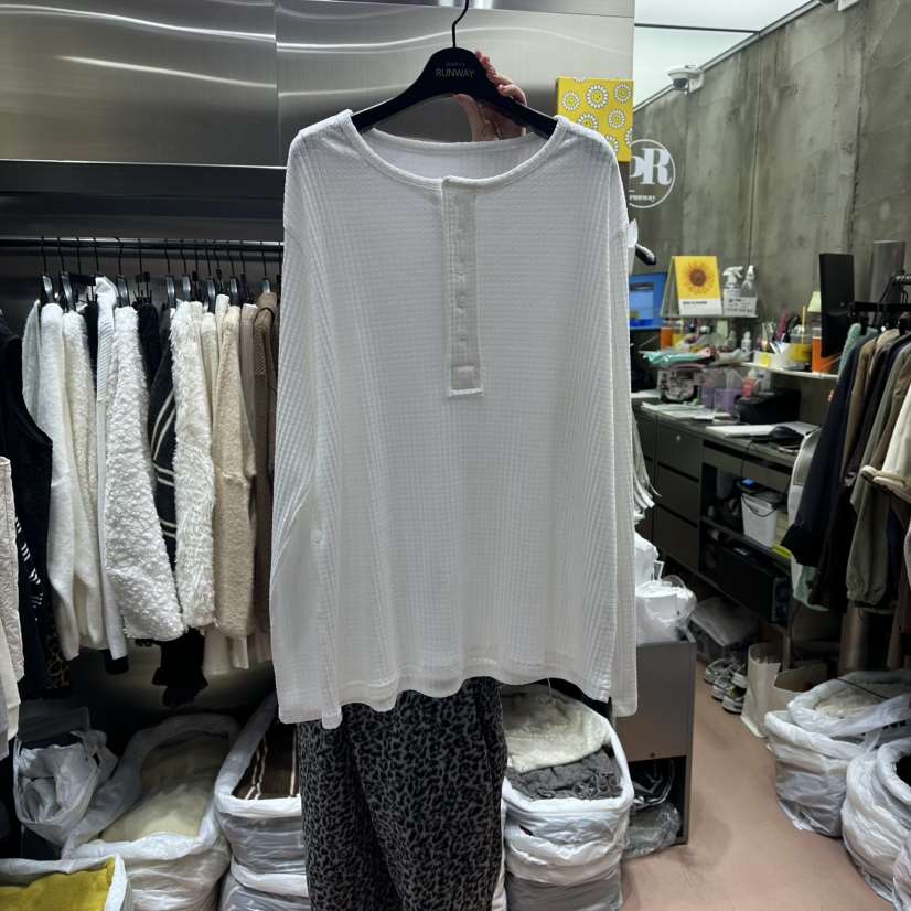 RUNWAY-런웨이㊣東大門代購女裝新品休閑26春夏長袖T恤春款RUNWAY長袖T恤