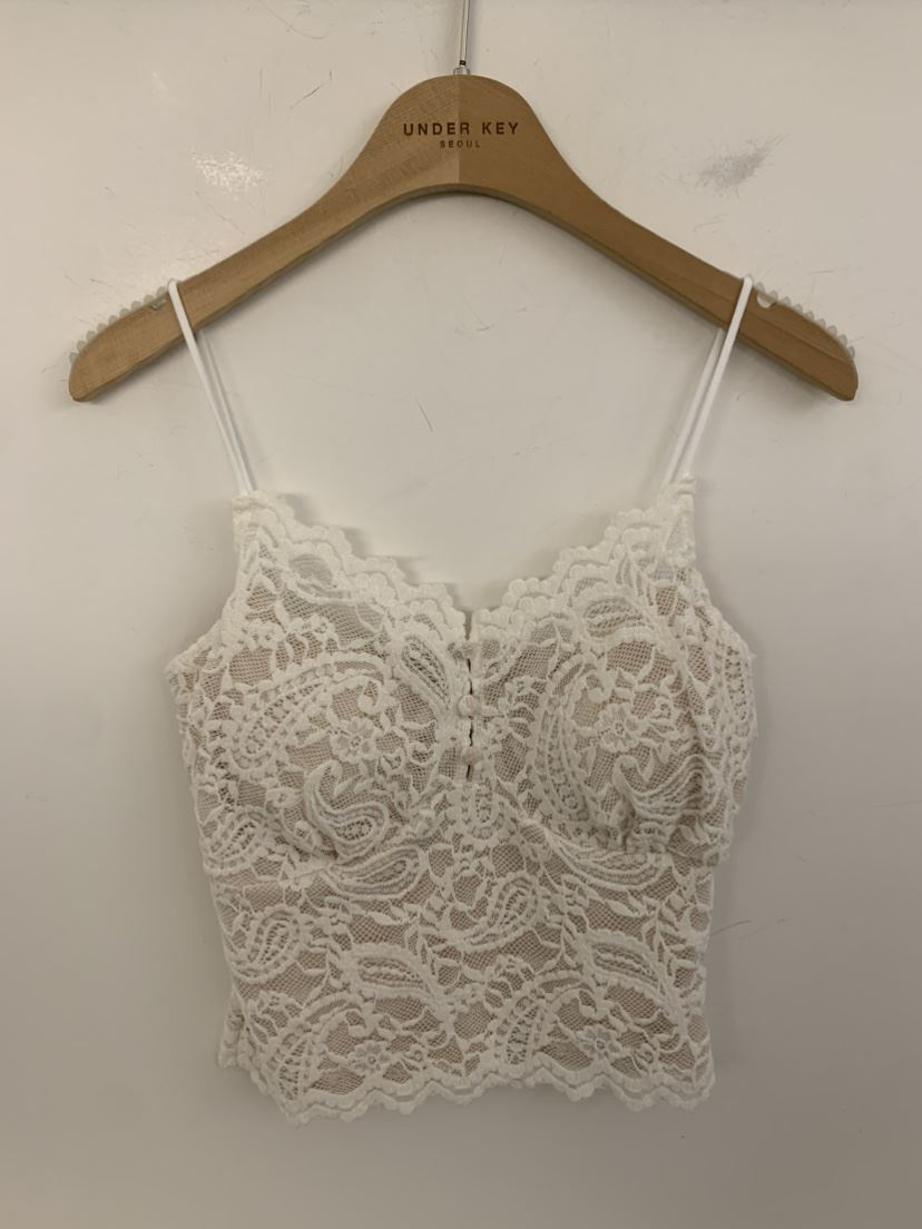 UNDER KEY韓國代購㊣女裝新款熱賣時尚真品休閑吊帶背心蕾絲UNDER KEY吊帶/背心