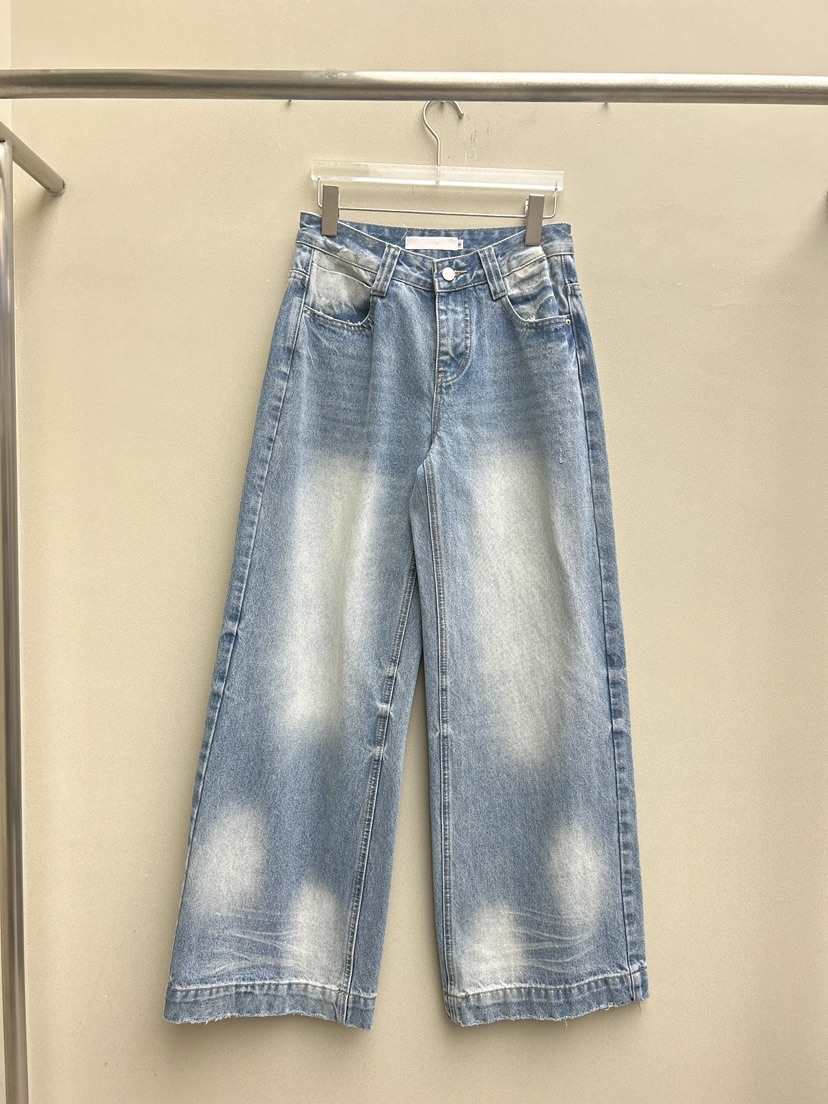 LATTE-P㊣東大門實拍女裝新品休閑推薦職業真品牛仔褲春款LATTE-P牛仔褲