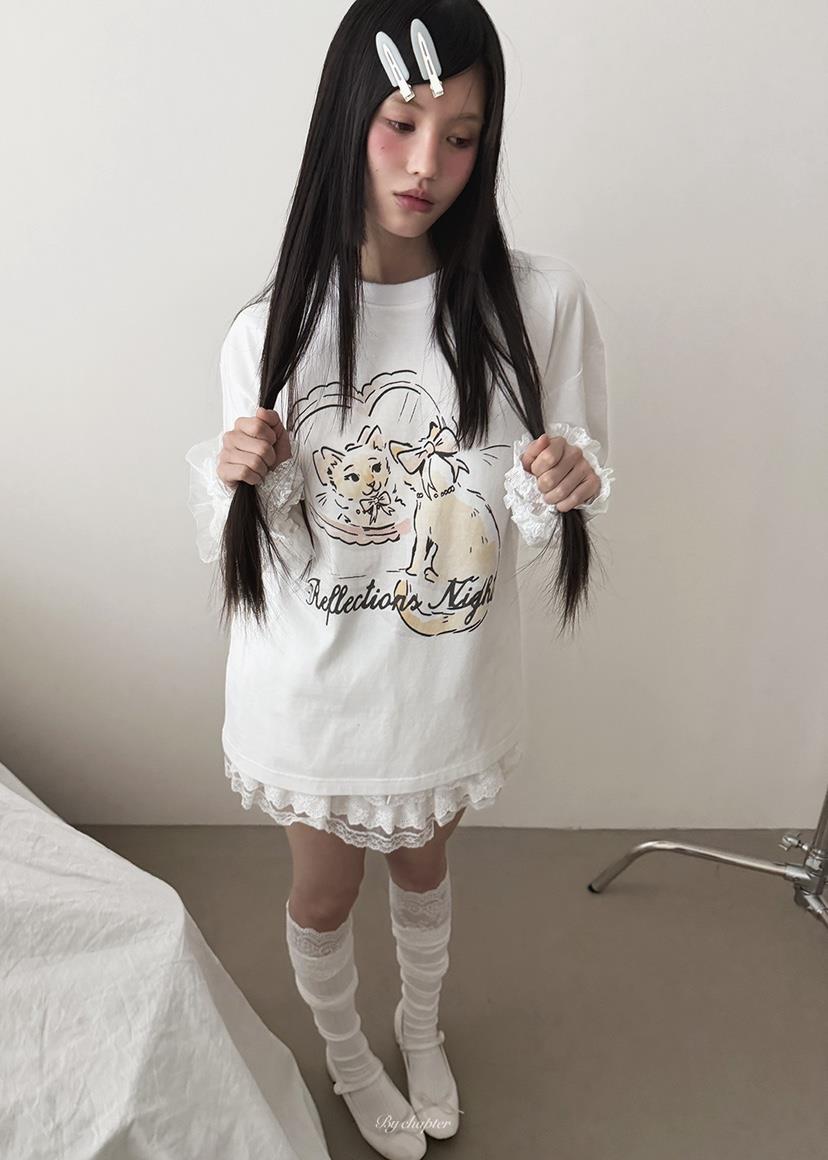 BY CHAPTER東大門直郵㊣女裝新款休閑26春夏人氣長袖T恤春款BY Chapter長袖T恤