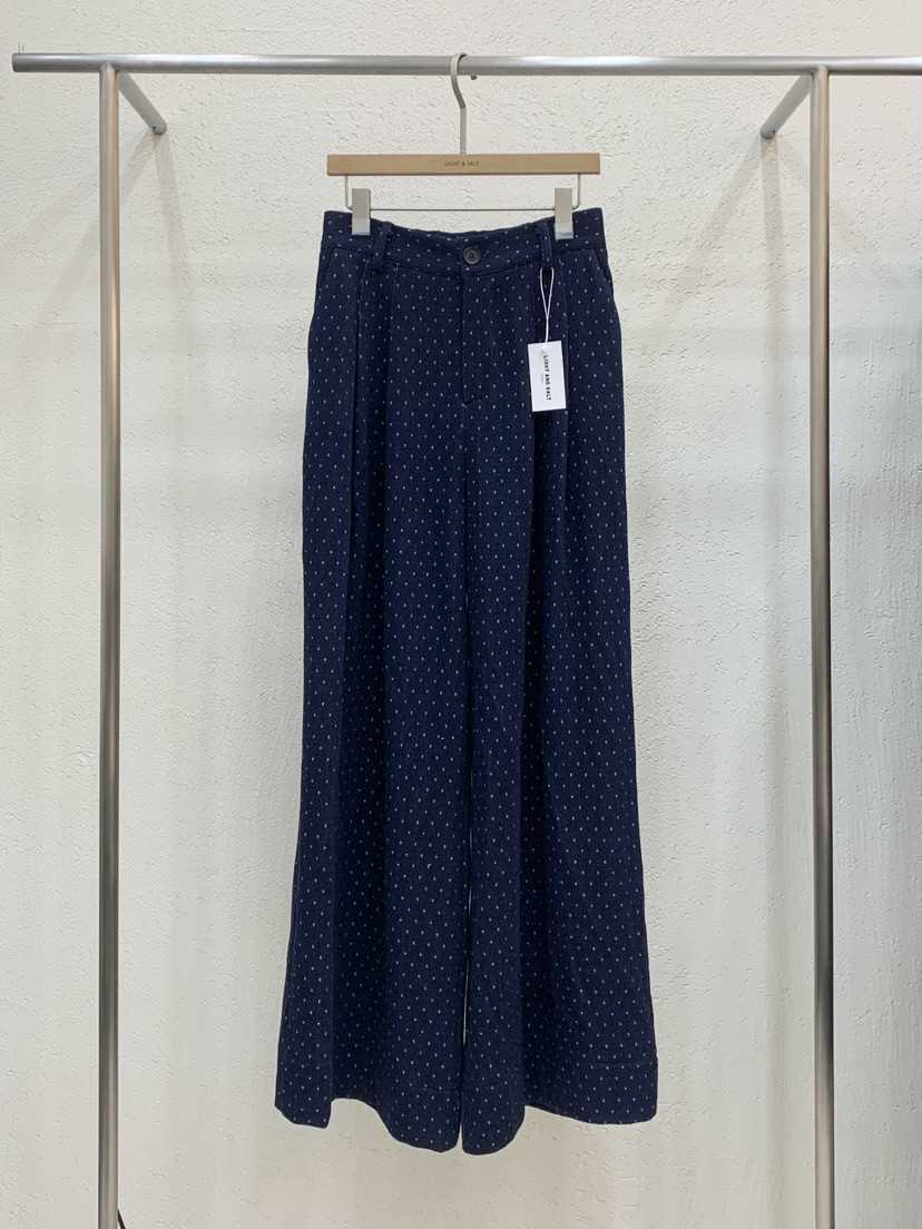 LIGHT AND SALT東大門直郵㊣女士新款真品休閑褲闊腿褲褶裥LIGHT AND SALT休閑褲