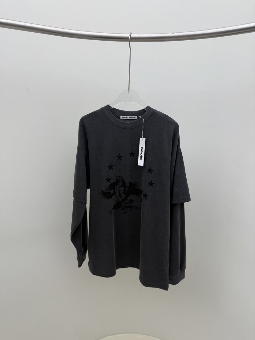 SEOLO㊣東大門代購女士新款時尚真品熱賣人氣推薦職業長袖T恤Seolo seoul長袖T恤