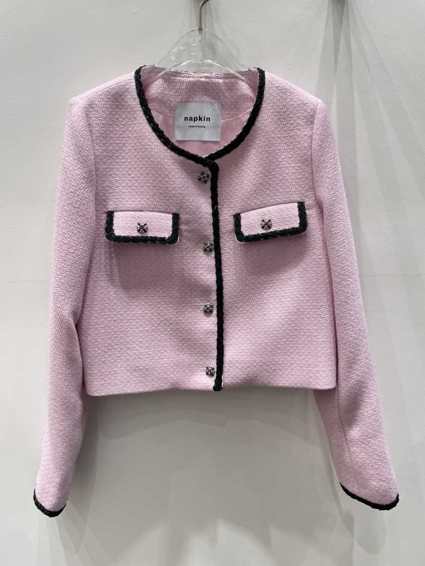 NAPKIN韓國代購㊣女士新品人氣26春夏真品推薦休閑職業夾克NAPKIN夾克