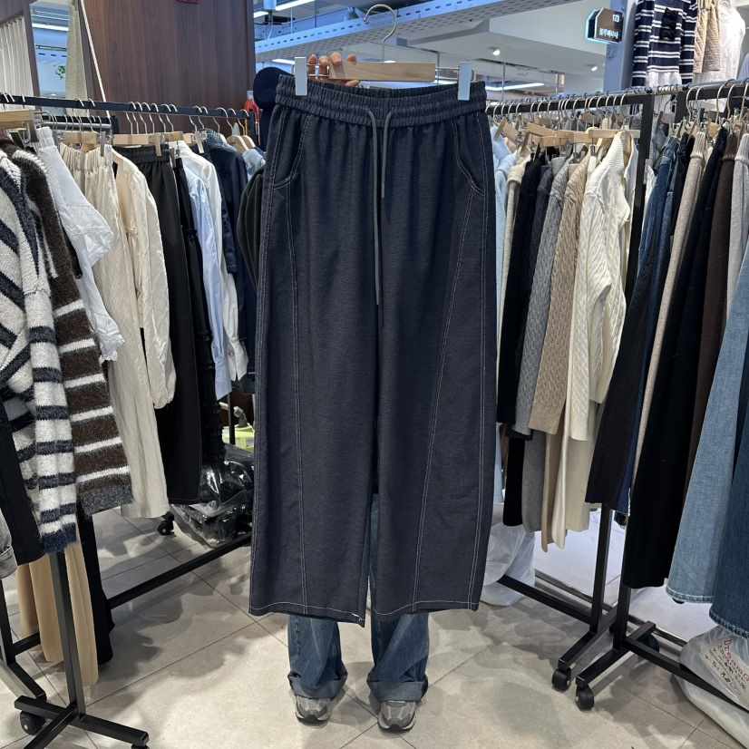 DREAM GIRIS/HOT PLACE㊣東大門實拍女士新款26春夏休閑褲褶皺DREAM GIRIS/HOT PLACE休閑褲