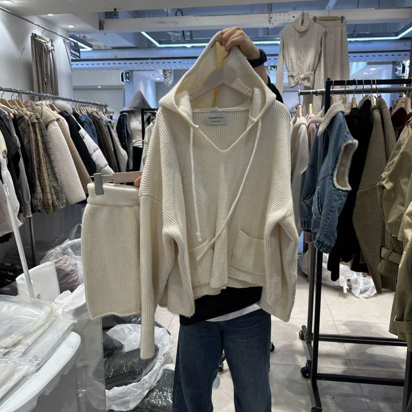 DREAM GIRIS/HOT PLACE㊣東大門實拍女士新品休閑套裝套裝連帽DREAM GIRIS/HOT PLACE套裝