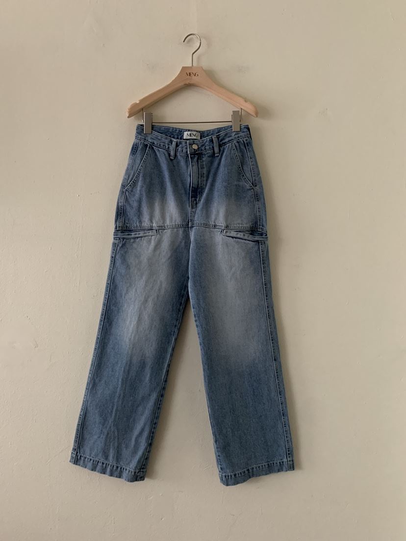 MENG東大門實拍女士新款職業真品熱賣時尚26春夏休閑牛仔褲MENG牛仔褲