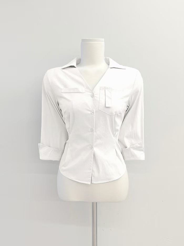 IT東大門直郵女士新款26春夏時尚休閑推薦人氣襯衫蕾絲衫IT襯衫/蕾絲衫