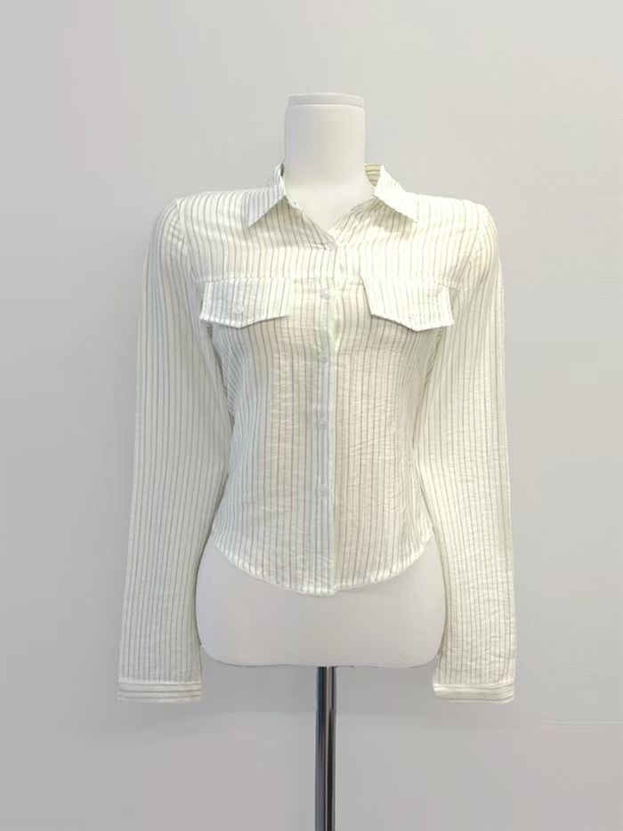 IT韓國直郵女裝新品休閑真品人氣時尚職業熱賣襯衫蕾絲衫IT襯衫/蕾絲衫