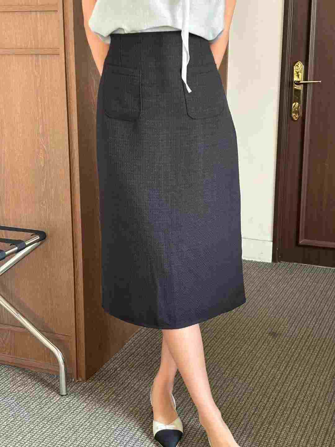 YANGPA韓國代購女裝新品26春夏真品時尚職業推薦休閑長裙YANGPA長裙