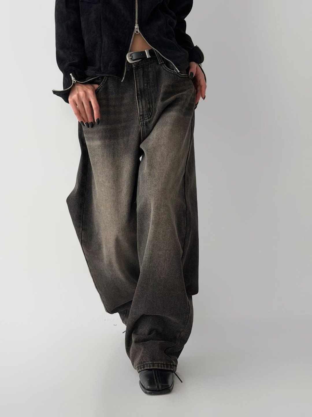 GUSSINE東大門實拍女裝新款職業人氣26春夏牛仔褲不含腰帶GUSSINE牛仔褲