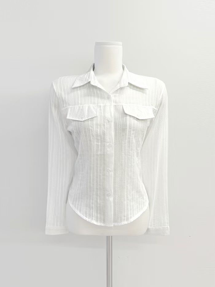 IT東大門直郵女裝新品推薦真品26春夏熱賣休閑襯衫蕾絲衫IT襯衫/蕾絲衫