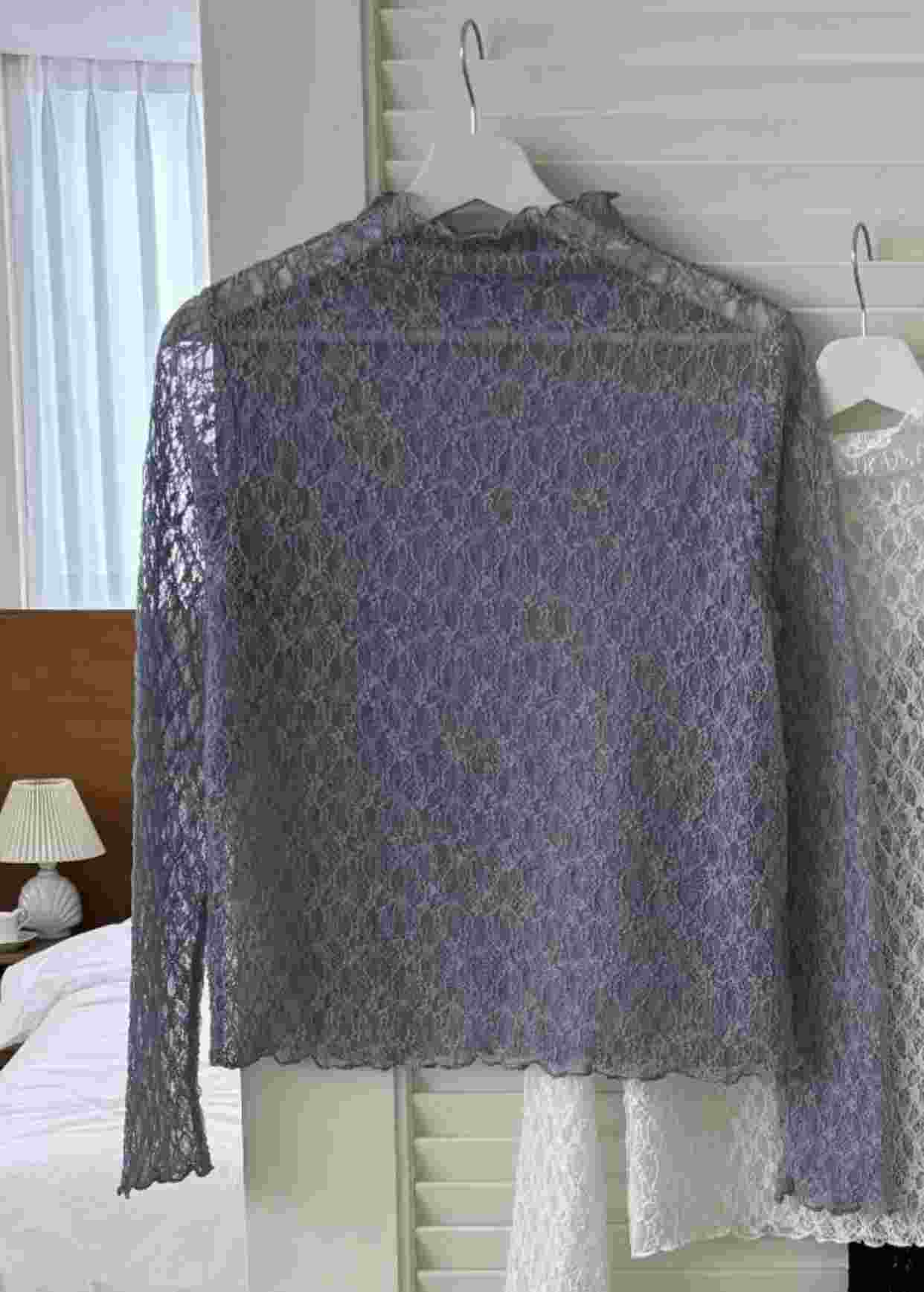 YANGPA東大門代購女士新品人氣真品推薦時尚熱賣長袖T恤透明YANGPA長袖T恤