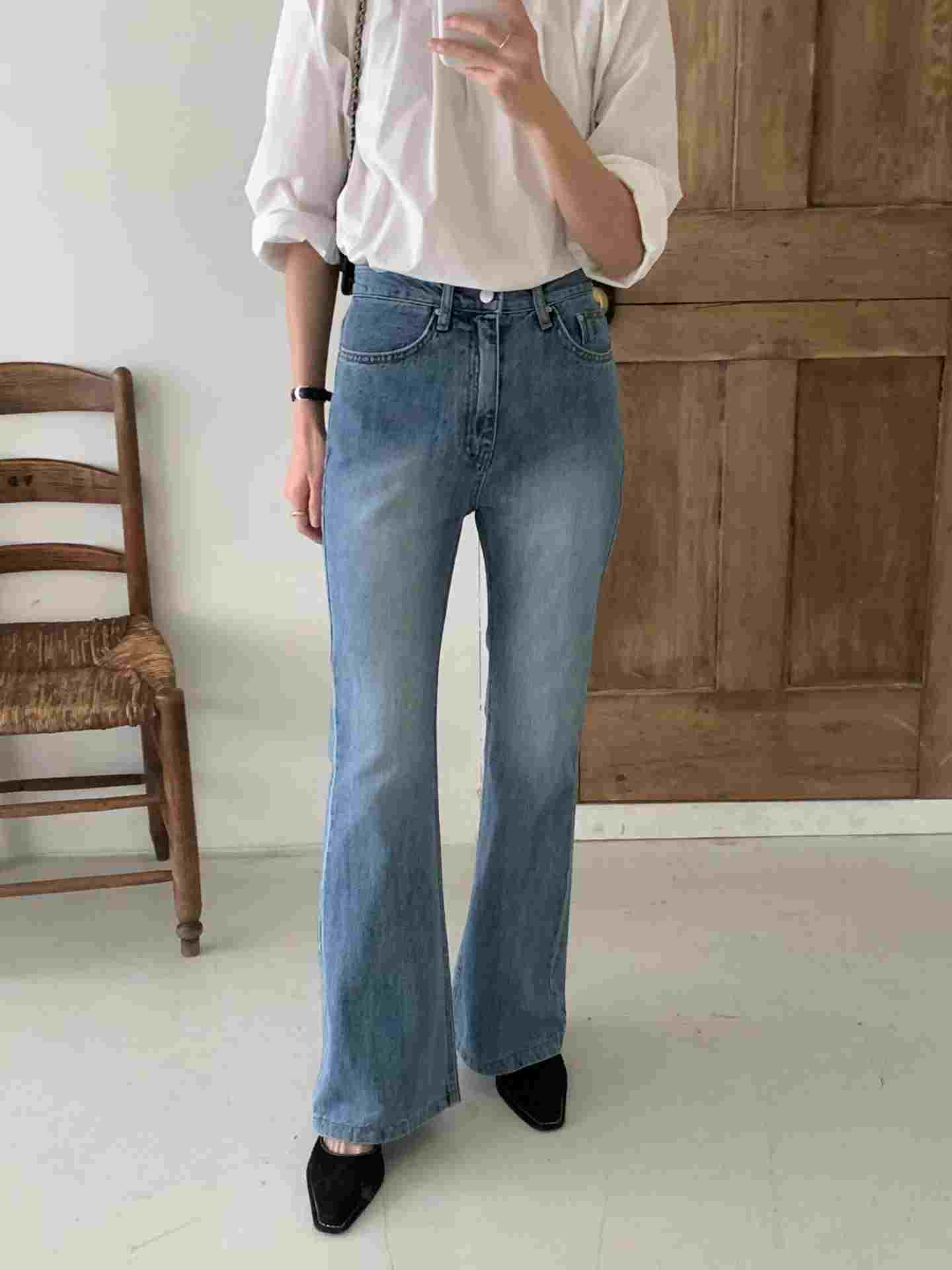 MISSJEAN韓國直郵女裝新款26春夏人氣推薦熱賣職業牛仔褲MISSJEAN牛仔褲