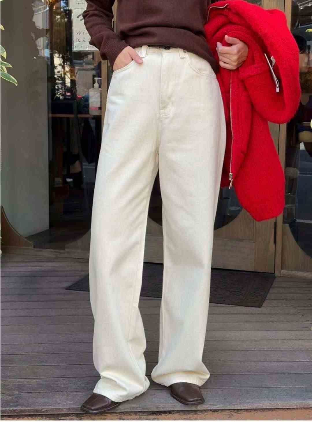 MISSJEAN韓國代購女裝新款人氣時尚職業推薦真品休閑牛仔褲MISSJEAN牛仔褲