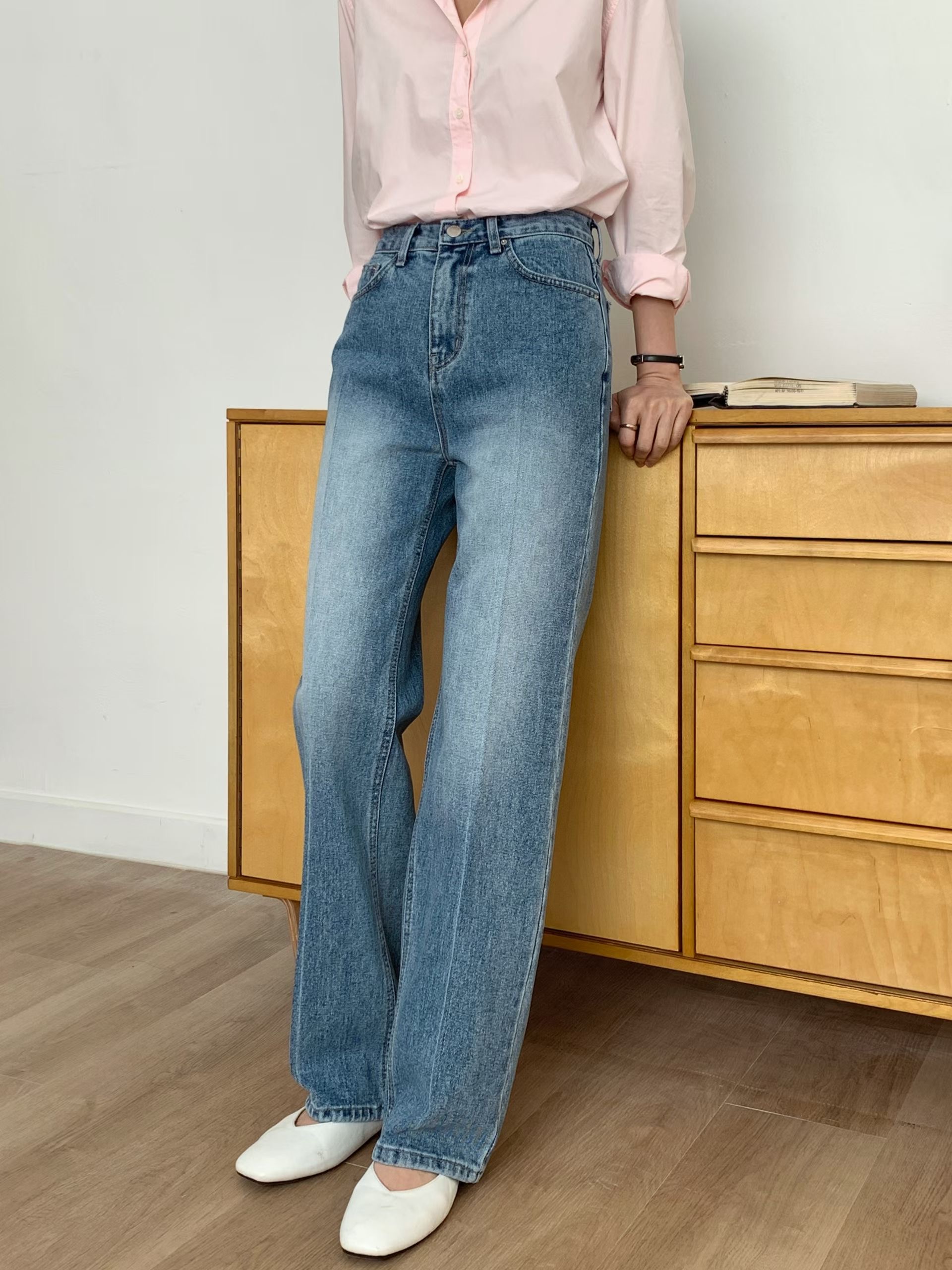 MISSJEAN東大門直郵女裝新品真品休閑熱賣26春夏職業牛仔褲MISSJEAN牛仔褲