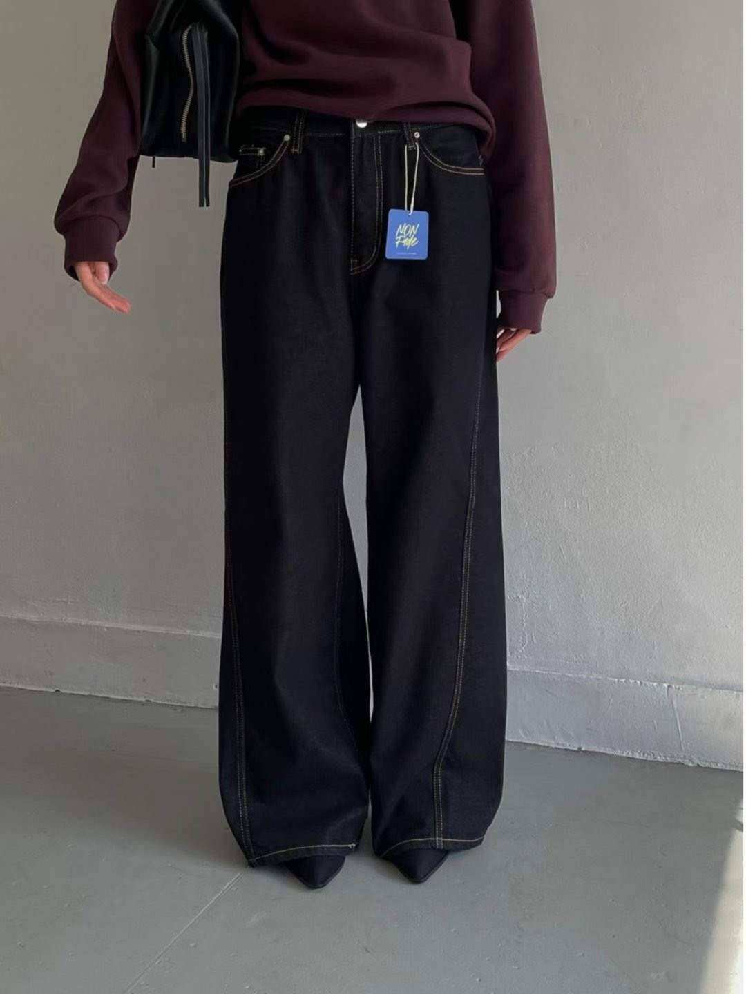 MISSJEAN東大門直郵女裝新品熱賣26春夏真品推薦時尚牛仔褲MISSJEAN牛仔褲