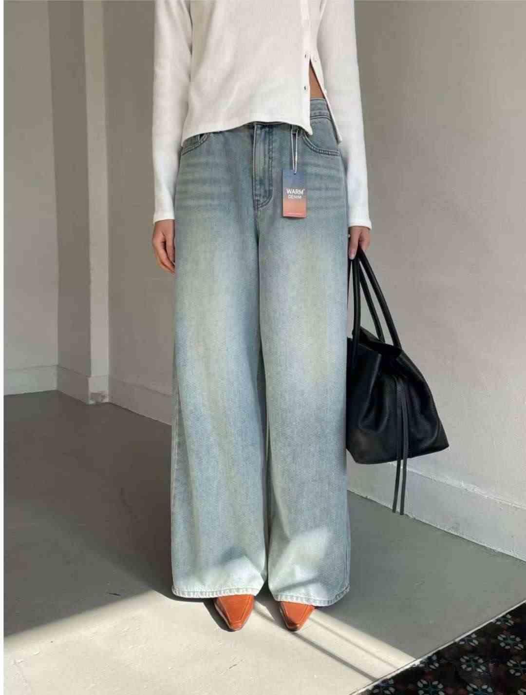 MISSJEAN東大門直郵女士新品熱賣人氣時尚26春夏職業牛仔褲MISSJEAN牛仔褲