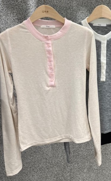 UNA/THE MAY韓國直郵女裝新品熱賣時尚推薦人氣長袖T恤THEMAY/UNA長袖T恤