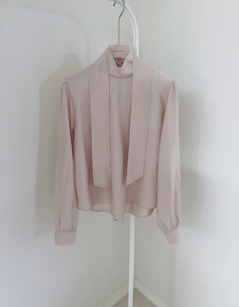 LOVE ROSIE東大門實拍女士新款推薦休閑襯衫蕾絲衫系帶高領LOVE ROSIE襯衫/蕾絲衫