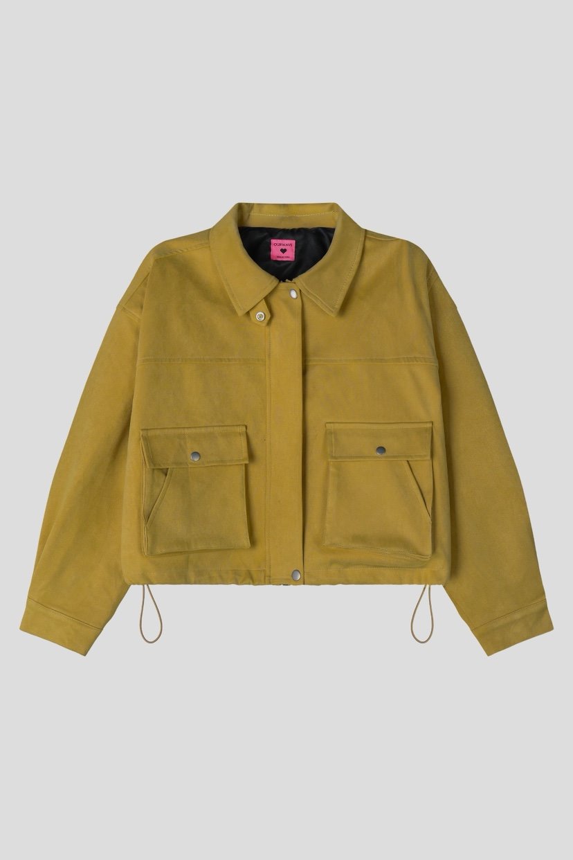 OURWAVE/OUR ROOM韓國直郵女士新品真品人氣休閑夾克麂皮Our Wave/Our Room夾克