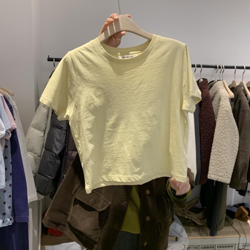 PLATE東大門實拍女士新款真品時尚職業推薦休閑人氣26春夏T恤PLATET恤