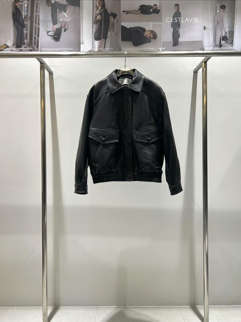 CESTLAVIE東大門直郵女士新品休閑熱賣時尚人氣皮衣羊皮春款CESTLAVIE皮衣