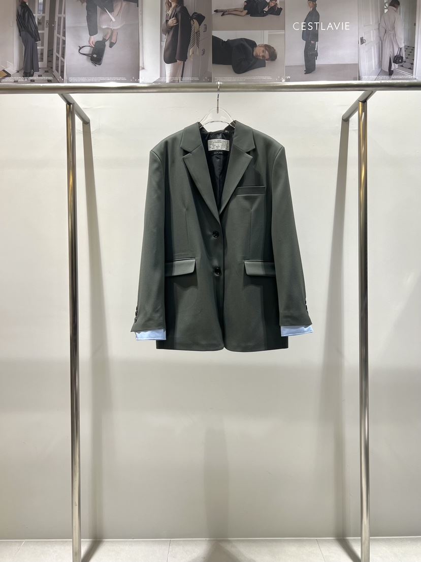 CESTLAVIE韓國直郵女裝新品時尚人氣熱賣26春夏夾克羊毛春款CESTLAVIE夾克